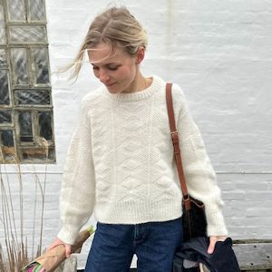 Esther Sweater Knitting Pattern - PetiteKnit