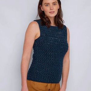 Miss Me Shell Top Crochet Pattern (DMF15457L)