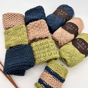 Cotton Dishcloths Knit Kit