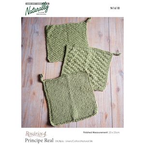 Knitted Face Cloths Knitting Pattern (N1618)