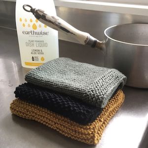 Knitted Cotton Dishcloths Pattern