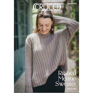 Ribbed Merino Sweater Knitting Pattern (2218)