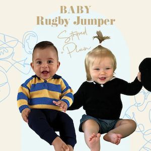 Baby Rugby Jumper Knitting Pattern (2320)