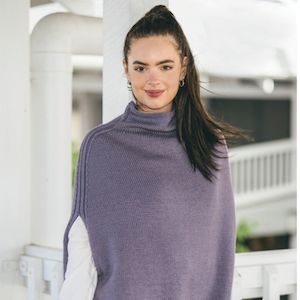 Haberdashery: Merino Poncho Knitting Pattern (CRU2104)