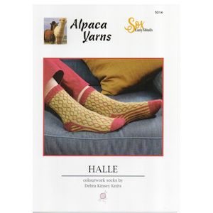 Halle Colourwork Socks Knitting Pattern (5014)