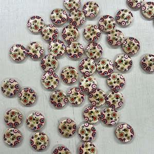 Wooden Buttons - Design 10 (15mm)