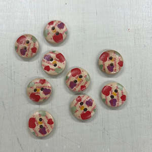 Wooden Buttons - Design 14 (15mm)