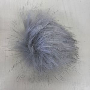 Pom Poms Grey - 10cm with Snap Fastener