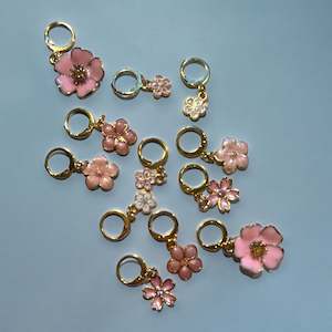 Flower Stitch Markers  - Set of 12