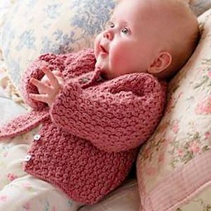 Lear Baby Cardigan Knitting Pattern