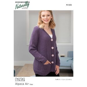 V-Neck Jacket with Pockets (N1606) - 12Ply