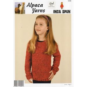 Children's Texture Sweater Knitting Pattern (1218)