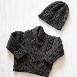 Sweater & Hat Knitting Pattern (K3044)