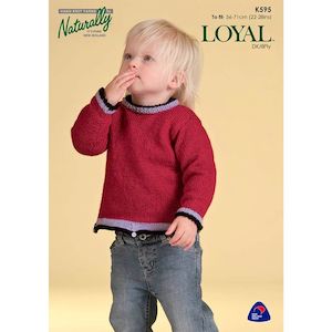 Childrens Sweater Knitting Pattern (K595)