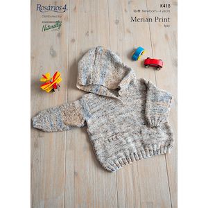 Haberdashery: Hooded Sweater Knitting Pattern (K418)