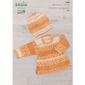 Sweater & Hat Knitting Pattern (K408)