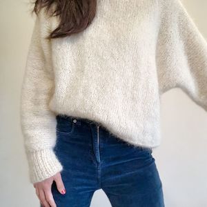 Mohair Batwing Knitting Pattern (135)