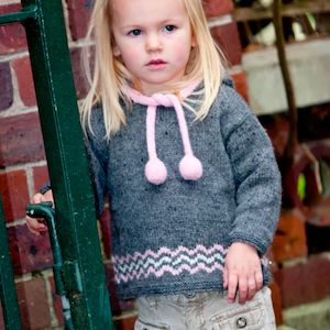 Haberdashery: Candyfloss Hoodie Knitting Pattern - 8PLY (LF08)