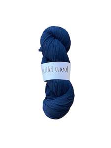 Wool scouring: Wild Wool 4ply Bluebird