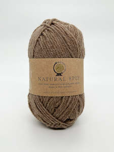 Natural 8Ply Undyed NZ Wool - Walnut