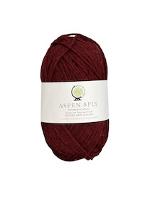 Wool scouring: Aspen Cherry 8PLY