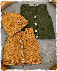 Ava & Archie Vest & Hat