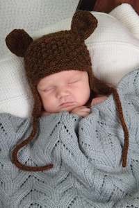 Wool scouring: Little Bear Hat