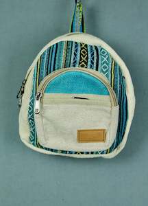 Hemp Backpack Small - Turquoise