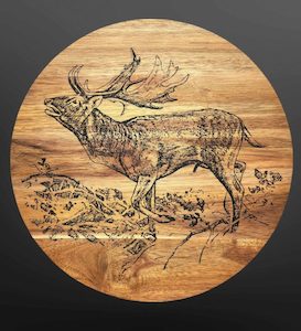 Fallow Buck Lazy Susan