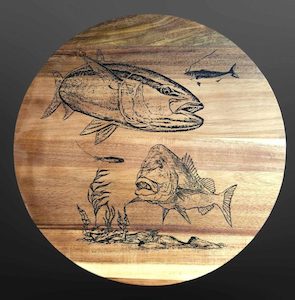 Snapper Kingfish Lazy Susan