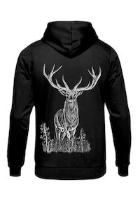 Adults Red Stag Hoodie