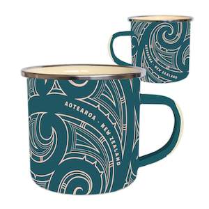 Wild Kiwi Stainless Steel Mug - Kowhaiwhai