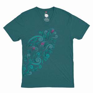 Womens New Zealand T Shirt - Filigree Kiwi