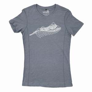 Womens Active Wear New Zealand T Shirt - Fern Mountain