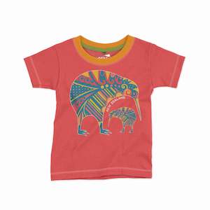 Childrens New Zealand T Shirt - Two Kiwi