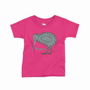 Childrens New Zealand T Shirt - Batik Kiwi