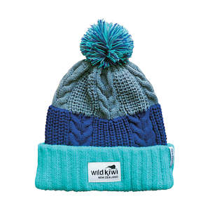 New Zealand Beanie - Turquoise Pompom Beanie