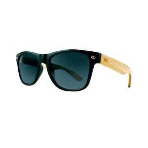 Bamboo Sunglasses Polarised for Men and Women - Black