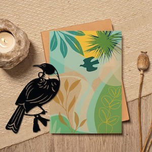 Metal Art Card - Tui