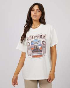 All About Eve Sky Dance Oversized Tee - Vintage White