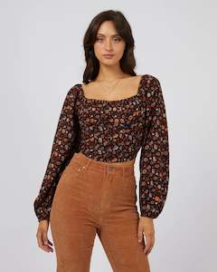 ALL ABOUT EVE LUNA FLORAL TOP