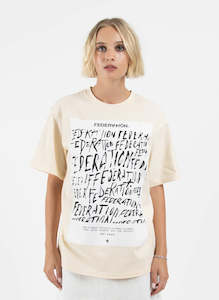 Womenswear: FEDERATION OUR TEE THE DAILY - BONE