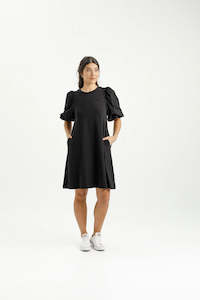 HOME-LEE IVY DRESS - BLACK W BLACK X