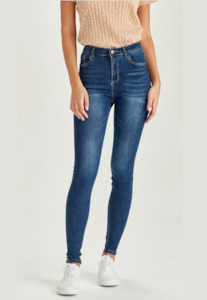 Womenswear: JUNKFOOD ROCKER TALL JEAN - DARK BLUE