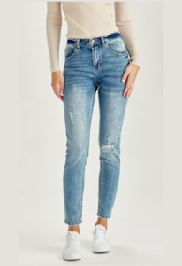 JUNKFOOD JEANS KAITLIN - BLUE