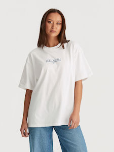 LEE CITYSCAPE BAGGY TEE - OPTIC WHITE