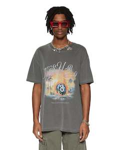 Womenswear: KSUBI WORLD ORDER BIGGIE SS TEE - CHARCOAL