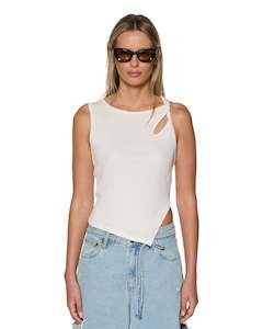 Ksubi Twisted Tank - White