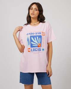 Womenswear: ALL ABOUT EVE BAJA STANDARD TEE - LIGHT PINK