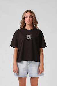 Womenswear: RPM SQUARE TEE - ESPRESSO